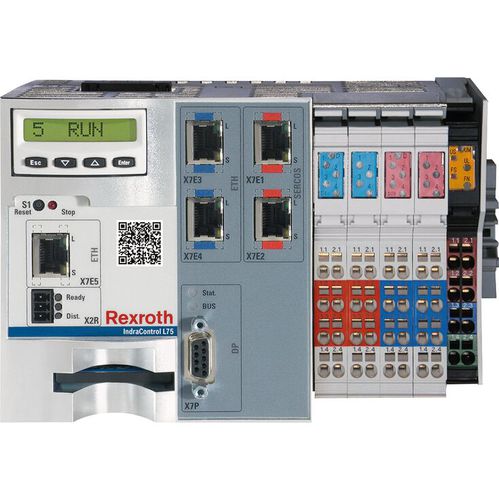 On-board-SPS - CML75 series - Bosch Rexroth - Electric Drives and Controls - DIN-Schiene / mit integriertem E/A / auf Ethernet-Netz