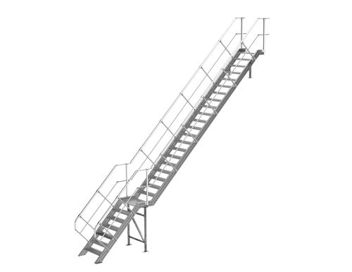 Gerade Treppe - SECURITOIT® escalier - SOMAIN SECURITE - Aluminium