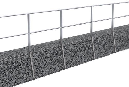 Aluminium-Schutzgeländer - SECURILISSE® gabion - SOMAIN SECURITE - Stahl