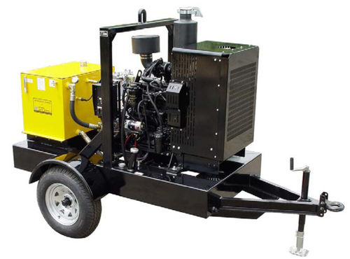 Dieselbetriebenes Hydraulikaggregat - HT100DJV - Hydra-Tech Pumps - für mobile Arbeitsmaschinen / auf Reifen