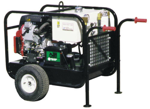 Benzin-Motor-Hydraulikaggregat - HT20G - Hydra-Tech Pumps - auf Reifen / Kolbenpumpe / mit Zahnradpumpe