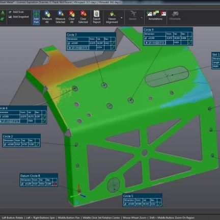 Visualisierungs-, Analyse- und Berichtssoftware für Dimensionsmessungen - Creaform