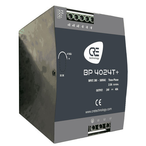 Batterieladegerät für Stromaggregate - BP4024T+ - CRE TECHNOLOGY - für Motorpumpe / auf DIN-Schiene / Blei-Säure