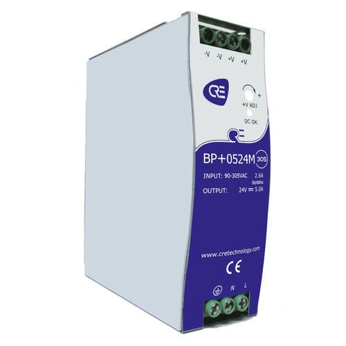 Batterieladegerät für Stromaggregate - BP+0524M-305 - CRE TECHNOLOGY - für Motorpumpe / auf DIN-Schiene / Blei