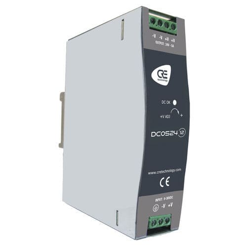 DC/DC-Wandler / für DIN-Schiene - DC0524-12 - CRE TECHNOLOGY - Industrie / mit Spannungsausgang / einstellbar