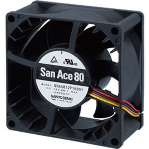 Axiallüfterrad - 9RA0812G1001 - SANYO DENKI America - Kühlung / 12 VDC / Kunststoff