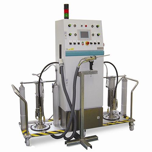 Mischer-Dispenser / mit Zahnradpumpe - UNIDOS 200 TX - Dekumed Kunststoff- und Maschinenvertrieb GmbH & C - Zweikomponenten