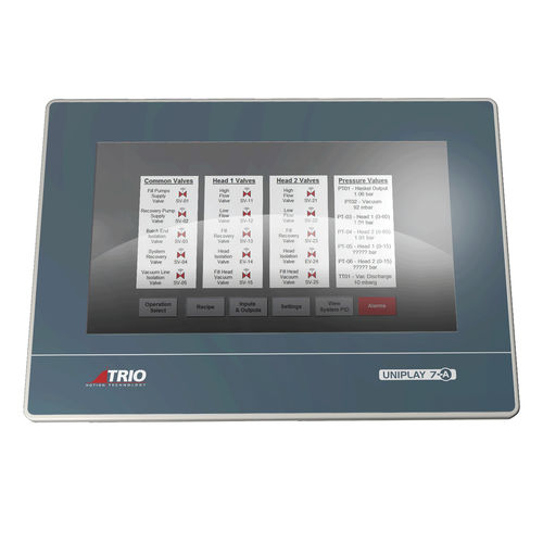 Terminal mit Touchscreen - UNIPLAY 7-A - Trio Motion Technology - Handgerät / 1024 x 600 / RISC