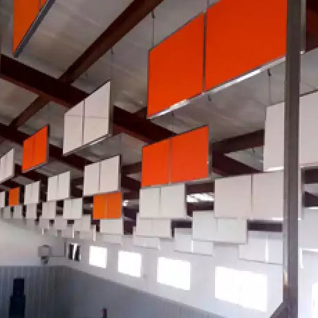 Synthetikfaserkern-Dämmplatte - ACUSTIBAF-N40 - Acústica Integral - Soundproofing - mit Aluminiumdeckblech / für Decke / Akustik