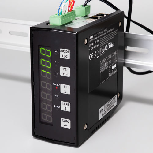 Ethernet-Wägeindikator - AD-4411 series  - A&D COMPANY, LIMITED - LED-Display / für DIN-Schiene / einbaufähig
