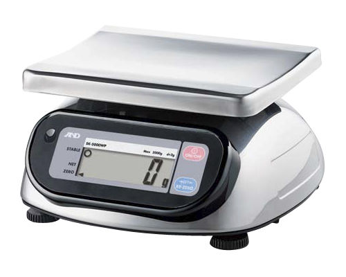 Waage mit LCD-Display - SK-WP series - A&D COMPANY, LIMITED - Edelstahl / IP65 / wasserdicht