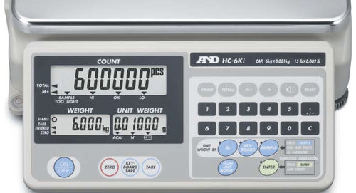 Zählwaage - HC-i series - A&D COMPANY, LIMITED - mit LCD-Display / Edelstahl