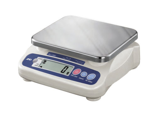Waage mit LCD-Display - SJ-HS series - A&D COMPANY, LIMITED - Edelstahl / kompakt / Benchtop