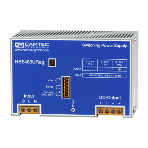 Stromversorgung für DIN-Schiene - HSEUreg04801 - Camtec Power Supplies GmbH - AC/DC / programmierbar