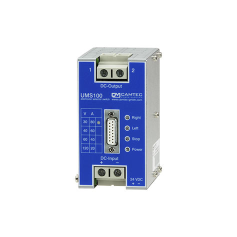 Statisches Relais / DC - UMS00025 series - Camtec Power Supplies GmbH - für Schalttafelmontage / Leistung / MOSFET