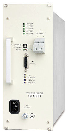 Batterieladegerät auf Rack - GL1800 - Camtec Power Supplies GmbH - universell / automatisch / digital