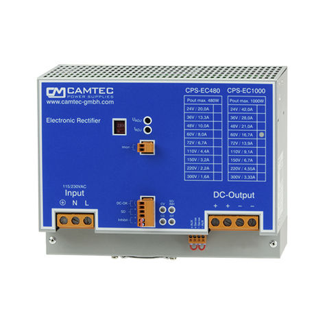 Batterieladegerät auf DIN-Schiene - CPS-EC1000 - Camtec Power Supplies GmbH - universell