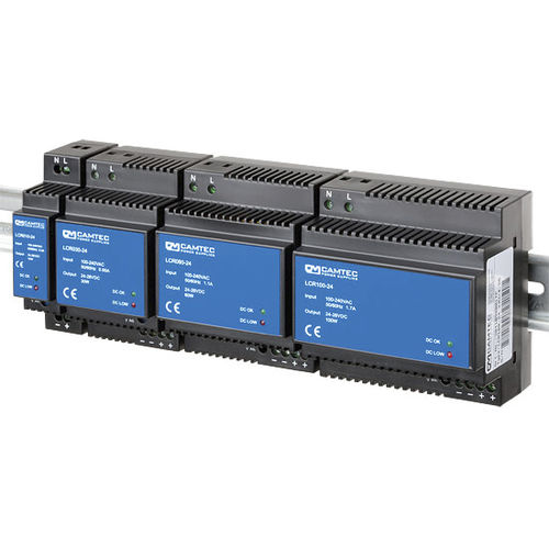 Stromversorgung für DIN-Schiene - LCR series  - Camtec Power Supplies GmbH - AC/DC / Schaltnetzteil / einphasig