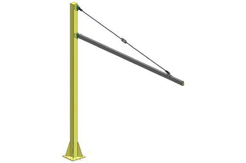 Säulenschwenkkran - ZRA2 - INGERSOLL RAND - bodenbefestigt / Aluminium / rotierend