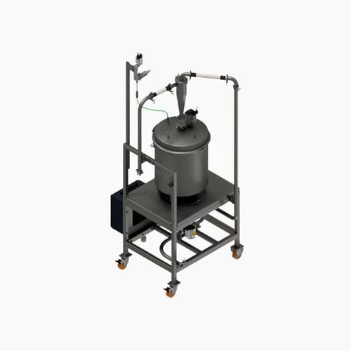 Speicherbehälter - AMPro&reg; Bulk - Russell Finex - aus recyceltem Material / Ablauf / für Pulver