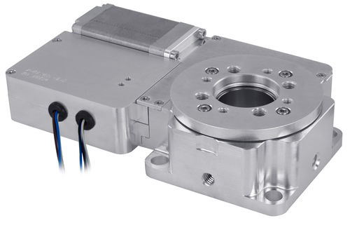 Drehtisch mit Schrittmotor - X-RSW-SV series - Zaber Technologies - Vancouver, BC - horizontal / für Reinraum / mit Schnecke