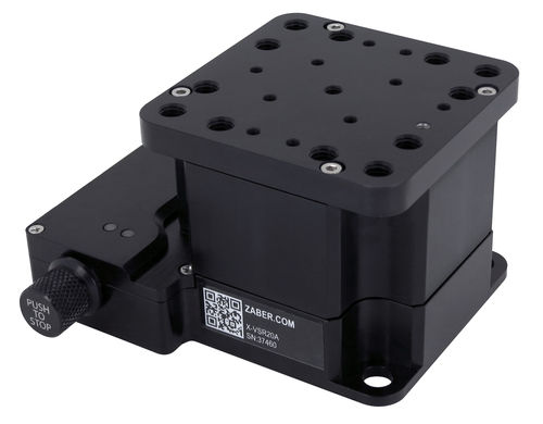 Vertikaler Positioniertisch - X-VSR series - Zaber Technologies - Vancouver, BC - manuell / einachsig / mit integriertem Controller