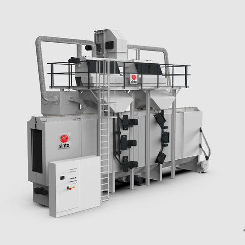 Hängebahn-Strahlanlage - DHT - Sinto AGTOS GmbH - für Metall / kontinuierlich / Multifunktion