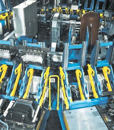 Elektrischer Drehtisch - RT series - Hennecke GROUP - horizontal / großformatig / automatisch