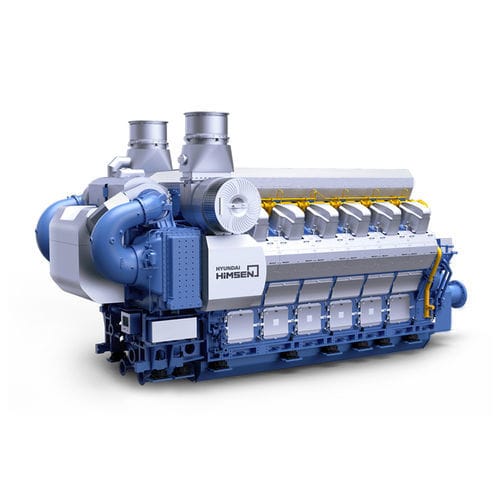 Mischbetriebs-Verbrennungsmotor - H54DFV series - Hyundai Heavy Industries-Marine Engine - Diesel / Gas / Mehrzylinder