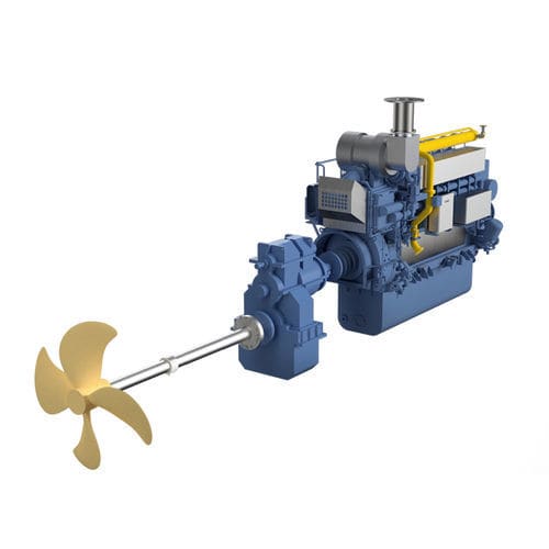 Mischbetriebs-Verbrennungsmotor - H22CDFP - Hyundai Heavy Industries-Marine Engine - Diesel / Mehrzylinder / für Schifffahrtsanwendungen