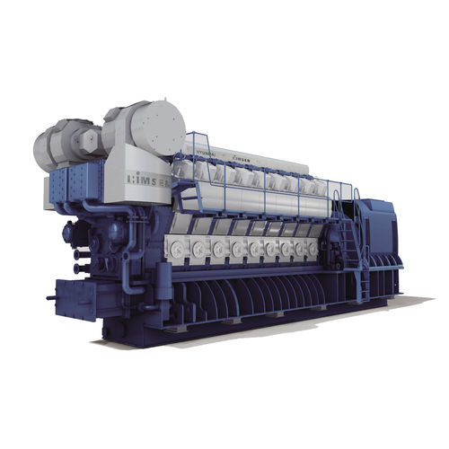 Gasmotor - H35/40GV series - Hyundai Heavy Industries-Marine Engine - Mehrzylinder / für Stromaggregate / für Elektrizitätsproduktion