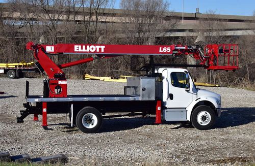 LKW-montierte Teleskoparbeitsbühne - L65R HIREACH - Elliott Equipment Company - hydraulisch