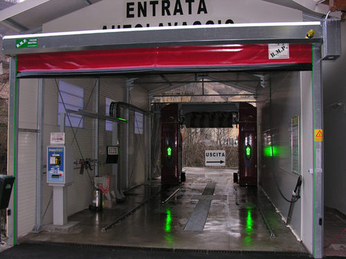 Rolltor - DYNAMICROLL® WASH - B.M.P. srl - PVC / für Waschstation / Industrie