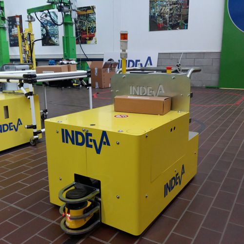Fahrerloses Transportsystem / für Materialumschlag - Scaglia Indeva - für Lagerhallen / elektrisch