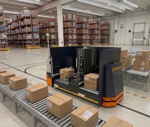 Mobile Roboterplattform / Transport - MobiCUBE - Scaglia Indeva - für Materialumschlag / für schwere Lasten / für Lagerhallen