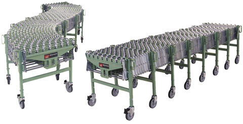 Förderer mit Röllchen - roach conveyor - horizontal / Transport / erweiterbar