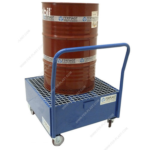 Auffangwanne für Fässer - FPB821R, FPB822R - Ferplast - Stahl / mobil / mit verzinktem Gitterrost
