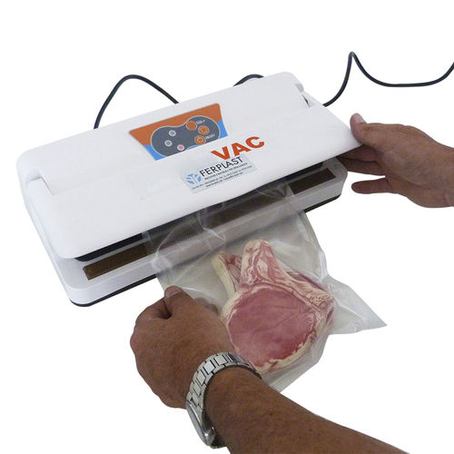 Horizontale Absackmaschine - VAC 33 ECO - Ferplast - Vakuum / Vakuum / halbautomatisch