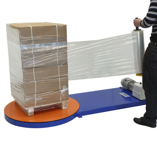 Stretchwickler mit Drehteller - FP ECO 1.5 - Ferplast - manuell / mit mechanischer Bremse / für die Lebensmittel- und Getränkeindustrie