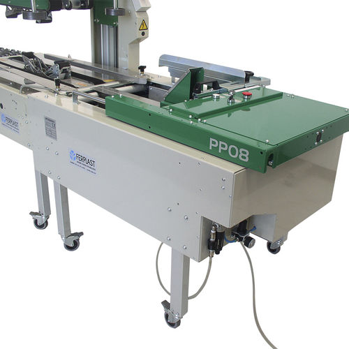 Halbautomatischer Kartonaufrichter - PACK POINT 08 - Ferplast - mit Klebeband / Verschluss von unten / pneumatisch