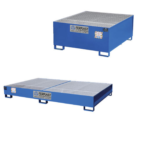 Auffangwanne für IBC-Container - FPB826S;FPB8070C - Ferplast - Stahl / aus lackiertem Stahl / mit verzinktem Gitterrost