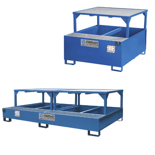 Auffangwanne für IBC-Container - FPB826C - Ferplast - Stahl / aus lackiertem Stahl / mit verzinktem Gitterrost