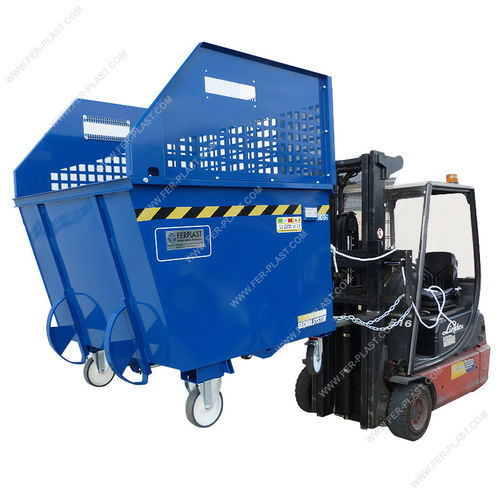 Absetzcontainer für Papier - FPB series - Ferplast - Roll / hydraulisch / Hub