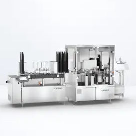 Automatische Verpackungsmaschine - ImmuPouch - OPTIMA packaging group GmbH - mit Vertüllen / mit 3-seitiger Dichtung / Inline