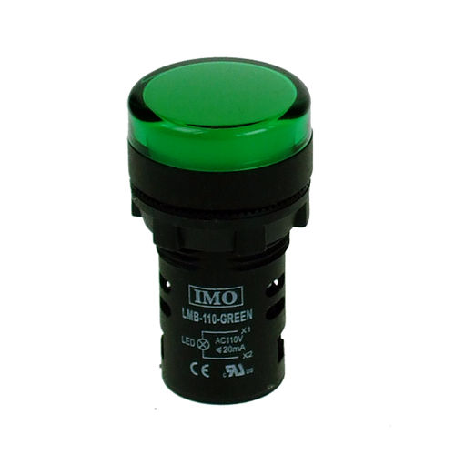 Permanent-Leuchtmelder - LMB-12-GREEN  - IMO Precision Controls Limited - LED / mit Glühlampe / IEC