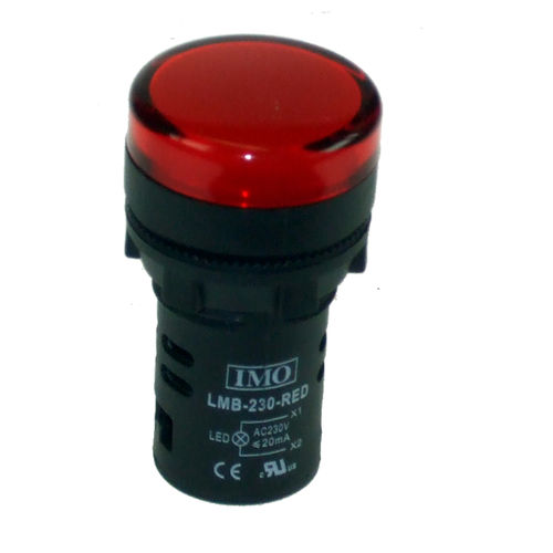 Permanent-Leuchtmelder - LMB-24-RED - IMO Precision Controls Limited - LED / mit Glühlampe / für Schalttafeleinbau