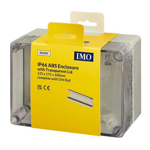 Gehäuse mit transparenter Tür - EN24C - IMO Precision Controls Limited - wandmontiert / rechteckig / ABS-Kunststoff