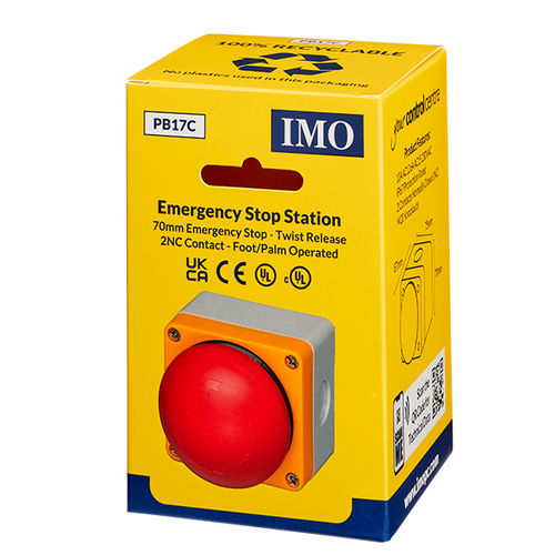 Pilzdrucktaster - PB17C - IMO Precision Controls Limited - Notausschalter / IP67 / Kunststoff