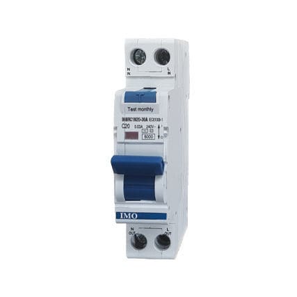 Thermisch-magnetischer Fehlerstromschutzschalter - B6BRC1N25-30-A2 - IMO Precision Controls Limited - für Überspannungsschutz / Spannung / für Reststrom