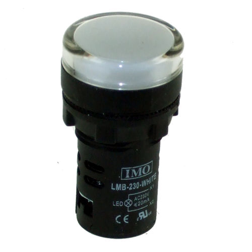 Permanent-Leuchtmelder - LMB-230-WHITE - IMO Precision Controls Limited - LED / für Schalttafeleinbau / IP65